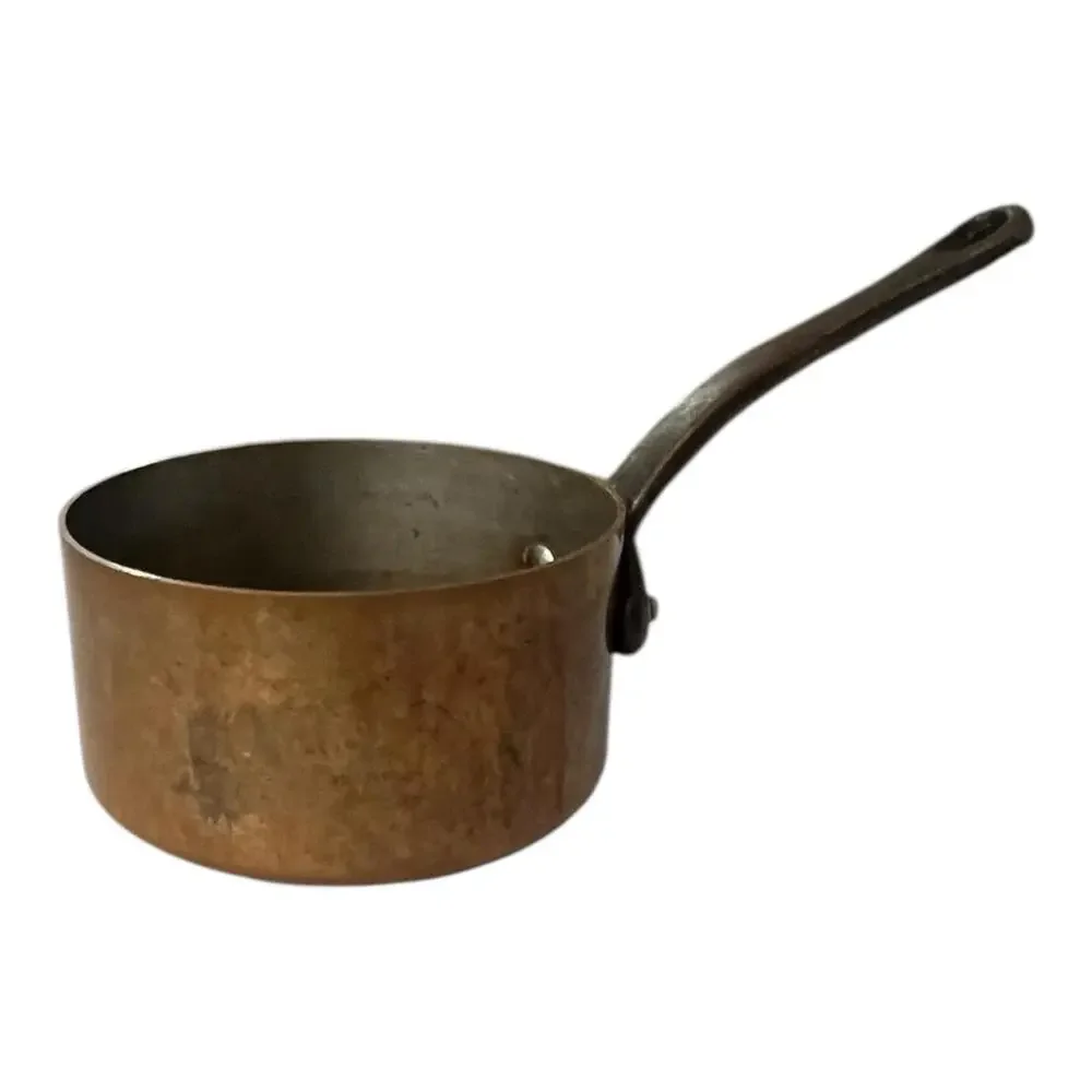 Vintage French Copper hammered Pan made in france 2.3kg 2908246 Stamped Engraved